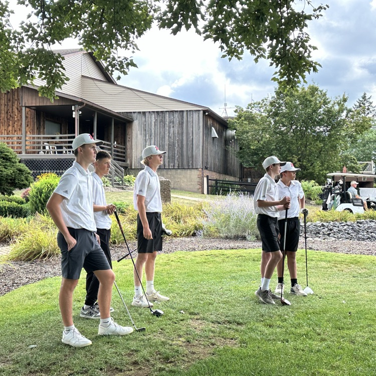 Another Great Day on the Beautiful Great Trail Golf Course as our Undefeated MHS Lions Golf Team takes on the Salem Quakers! Go Lions! 🦁⛳ #MinervaPride
