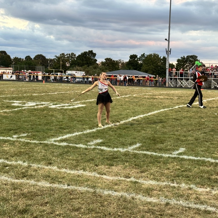The Pride of Minerva!!! 🦁🎶 What a great halftime show from the Minerva Band tonight! 💛❤️ Way to represent, Lions! #MinervaPride #GoLions