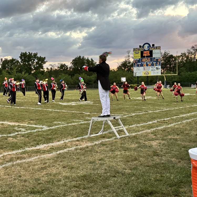 The Pride of Minerva!!! 🦁🎶 What a great halftime show from the Minerva Band tonight! 💛❤️ Way to represent, Lions! #MinervaPride #GoLions