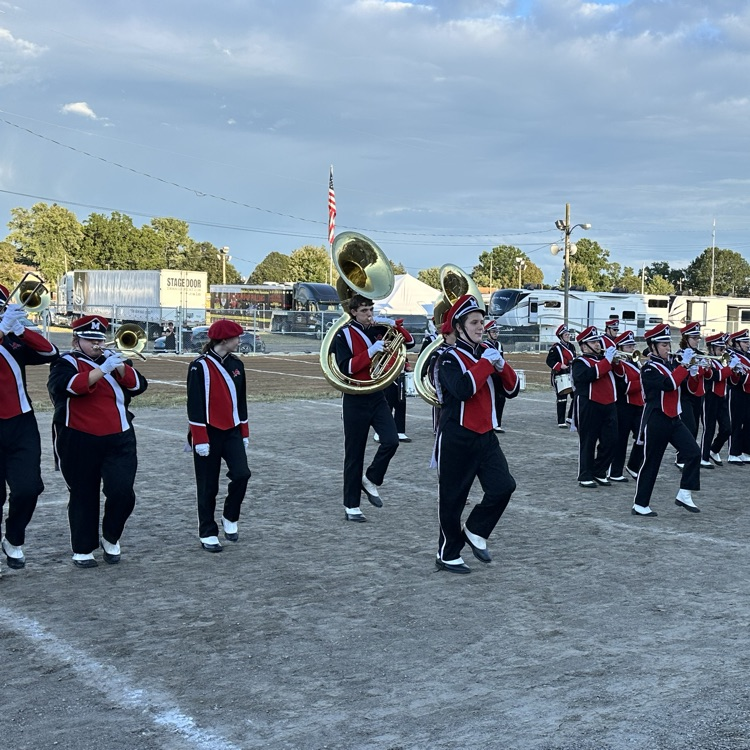 🎶✨ The Pride of Minerva! ✨🎶 Gold Star Performance by the MHS Band at the Stark County Fair Band Show! 🏆🎺🥁 Go Lions! 🦁❤️ #MinervaPride