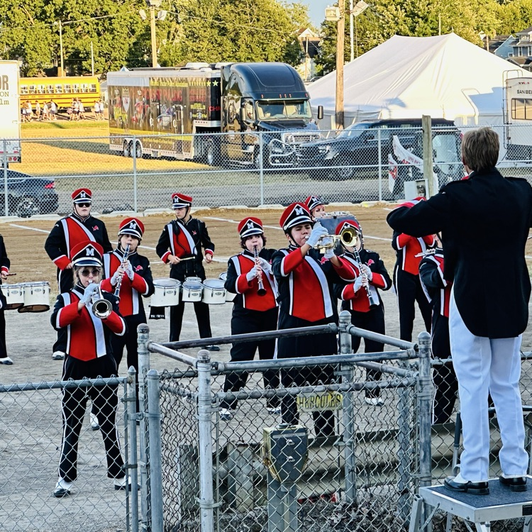 🎶✨ The Pride of Minerva! ✨🎶 Gold Star Performance by the MHS Band at the Stark County Fair Band Show! 🏆🎺🥁 Go Lions! 🦁❤️ #MinervaPride
