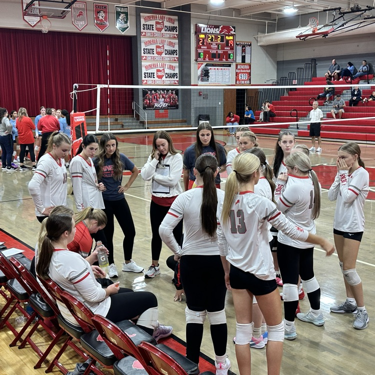 Win #10! 🔥 Three-Game Win Streak!! The Minerva Varsity Volleyball Team takes down Alliance in straight sets in a key EBC matchup! 🏐💪 JV also picks up the win! The Lions are playing their best volleyball of the season! 🦁 #MinervaPride