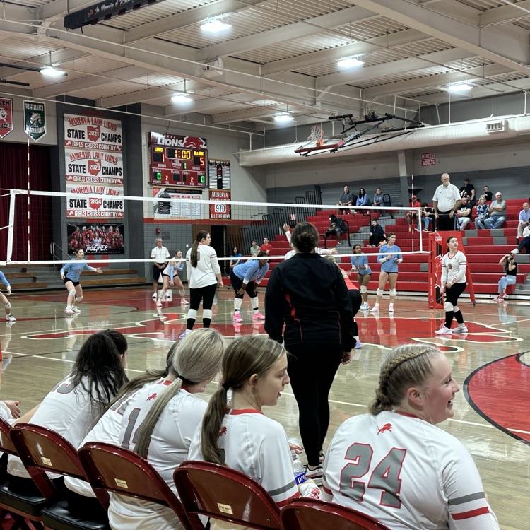 Win #10! 🔥 Three-Game Win Streak!! The Minerva Varsity Volleyball Team takes down Alliance in straight sets in a key EBC matchup! 🏐💪 JV also picks up the win! The Lions are playing their best volleyball of the season! 🦁 #MinervaPride