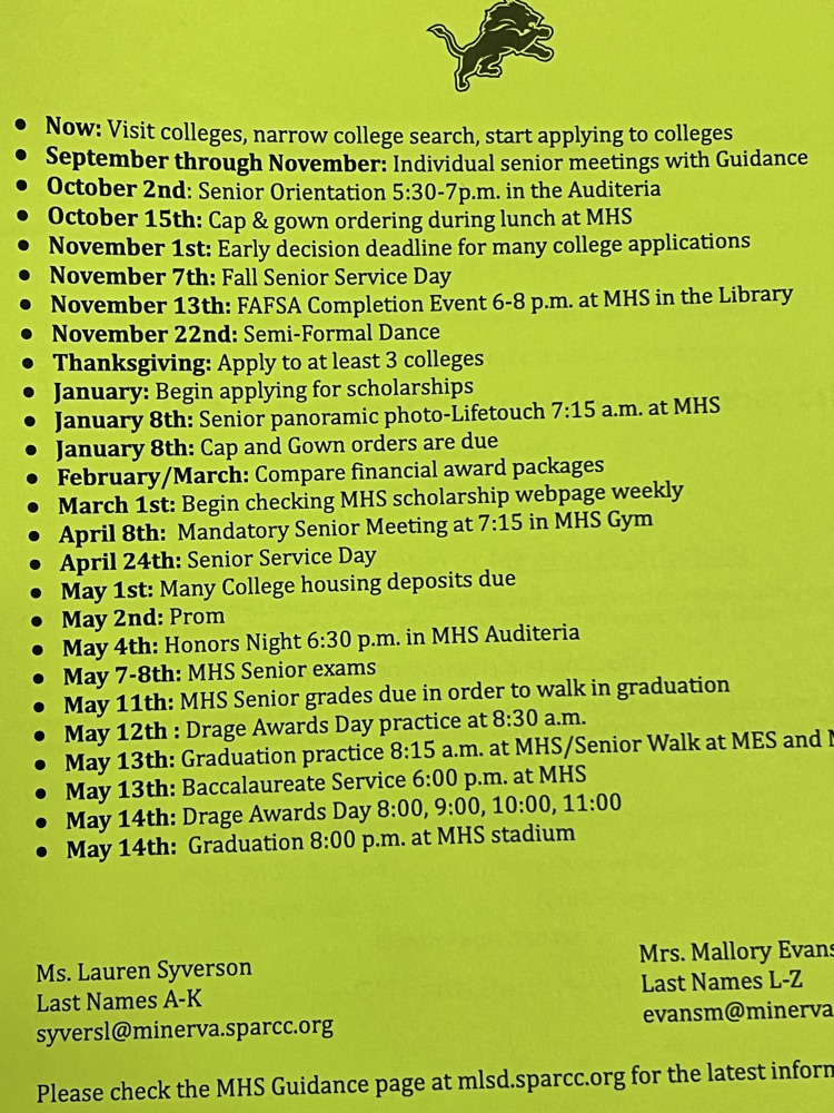 Senior Orientation!