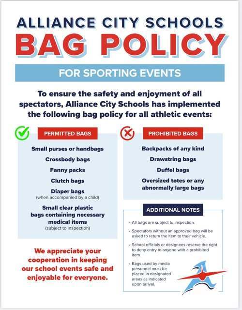 Alliance Bag Policy
