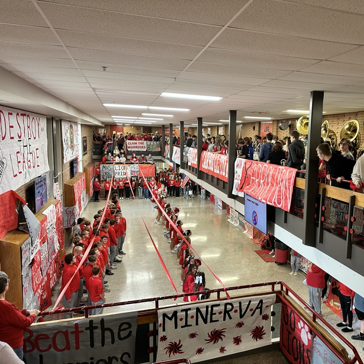 🦁 Go Lions! Beat Carrollton! 🦁 #MinervaPride Pep Rally – Celebrating school spirit at MES, MMS, and MHS! Let’s show our pride and support the Lions! 💪❤️🦁