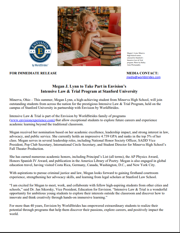 Congratulations Megan Lynn!