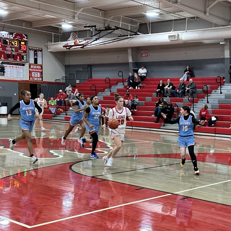 It’s a GREAT day to be a Minerva Lion! 🦁 Minerva Girls Basketball defends home court with a 47–37 victory! A complete team effort. Go Lions! #MinervaPride