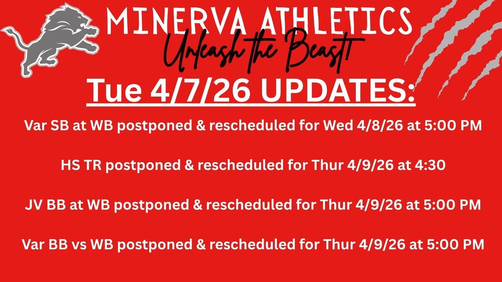 Athletic Updates for 4-7-26