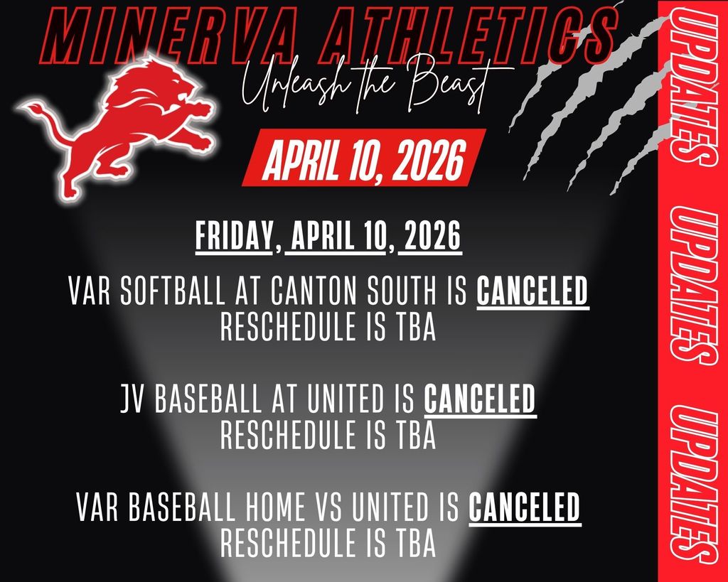 Athletic Updates 4-10-26--V SB, JV BB, & Var BB CANCELED