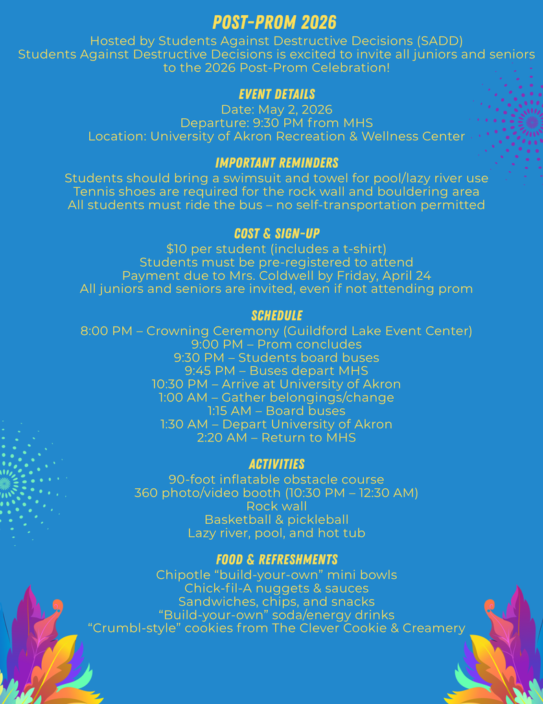 MHS April News  and Updates