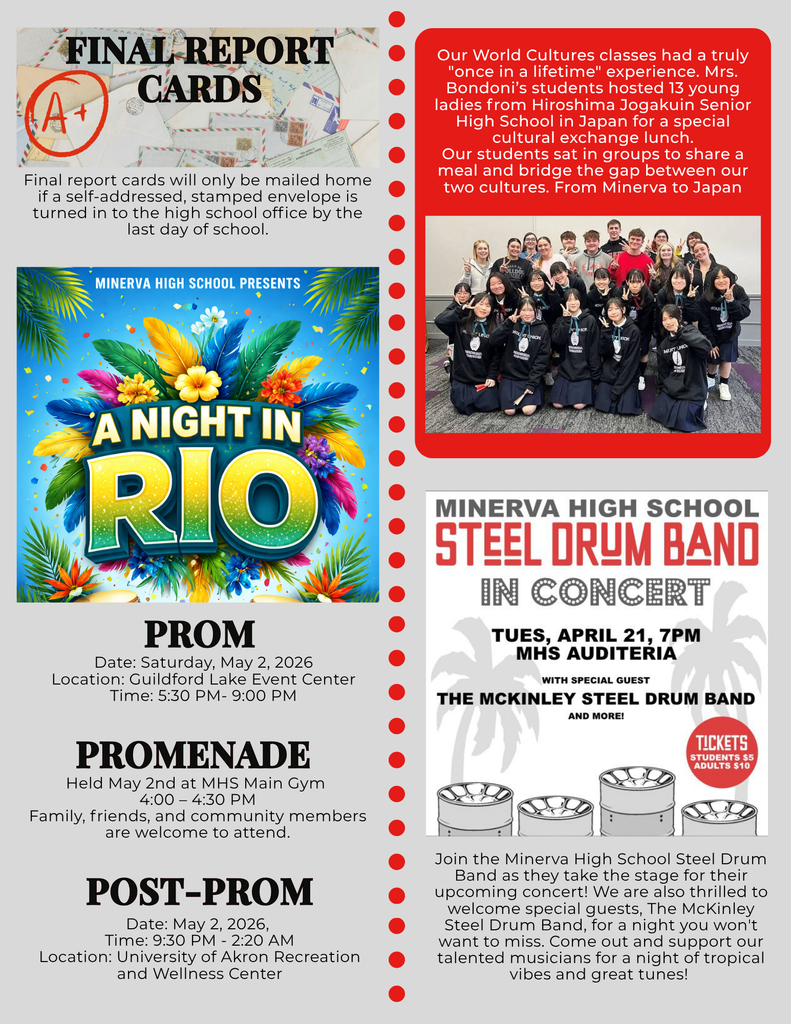 MHS April News  and Updates