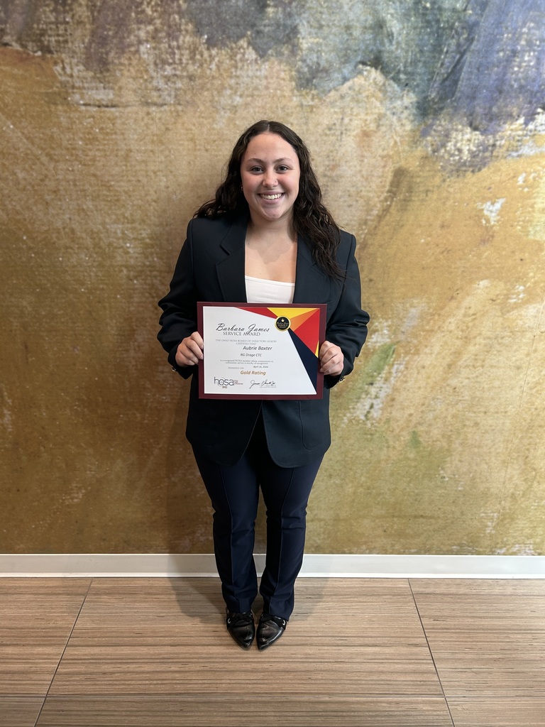 Aubrie Baxter HOSA Service Award!