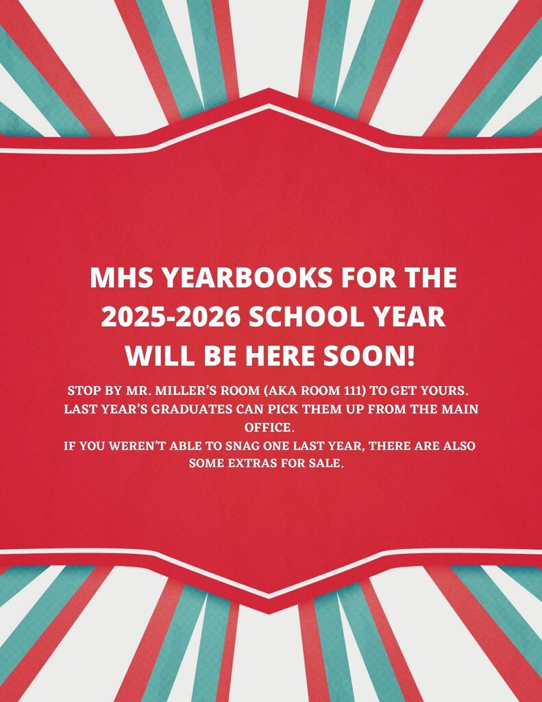 MHS September 2026 Newsletter!