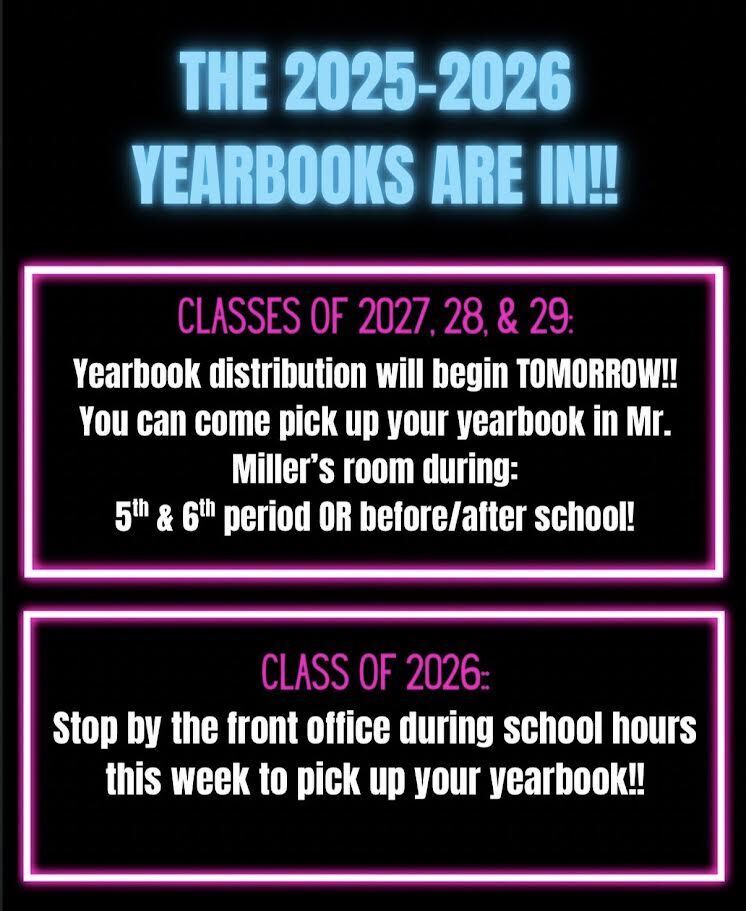Yearbooks are in!