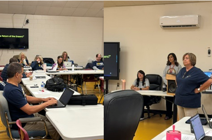 Mingo Principals learning math at Principal's Academy