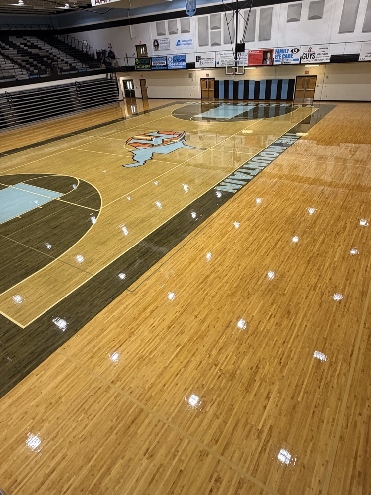 New gym floor has been refinished at MCHS! 