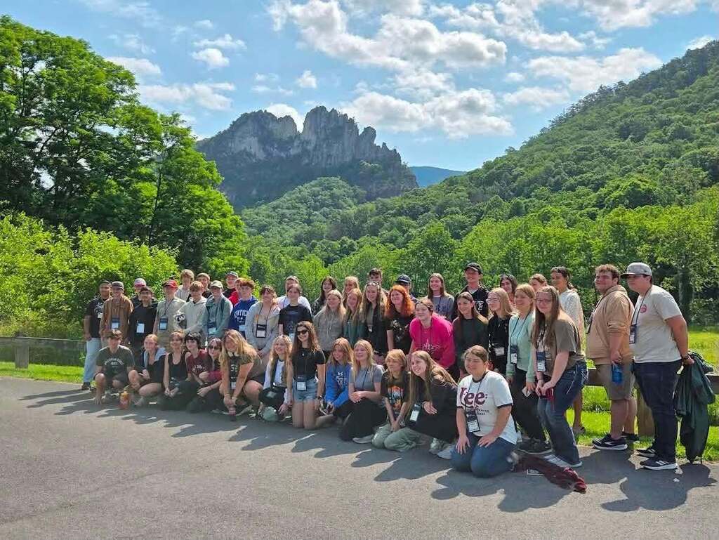 A series of photos showing Mingo Central student Bianca Moore participating in the West Virginia Governor's School for Tourism. The images capture Bianca visiting landmarks, learning from tourism and industry professionals, exploring destinations across West Virginia, and representing Mingo Central during the statewide summer program.
