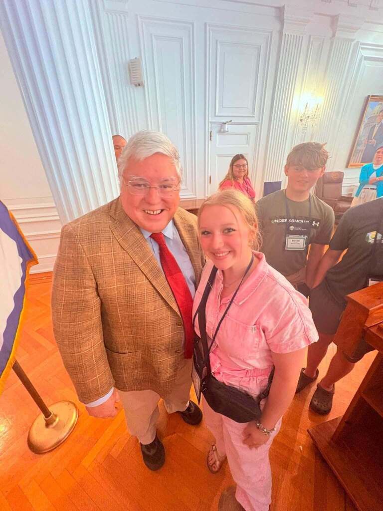 A series of photos showing Mingo Central student Bianca Moore participating in the West Virginia Governor's School for Tourism. The images capture Bianca visiting landmarks, learning from tourism and industry professionals, exploring destinations across West Virginia, and representing Mingo Central during the statewide summer program.