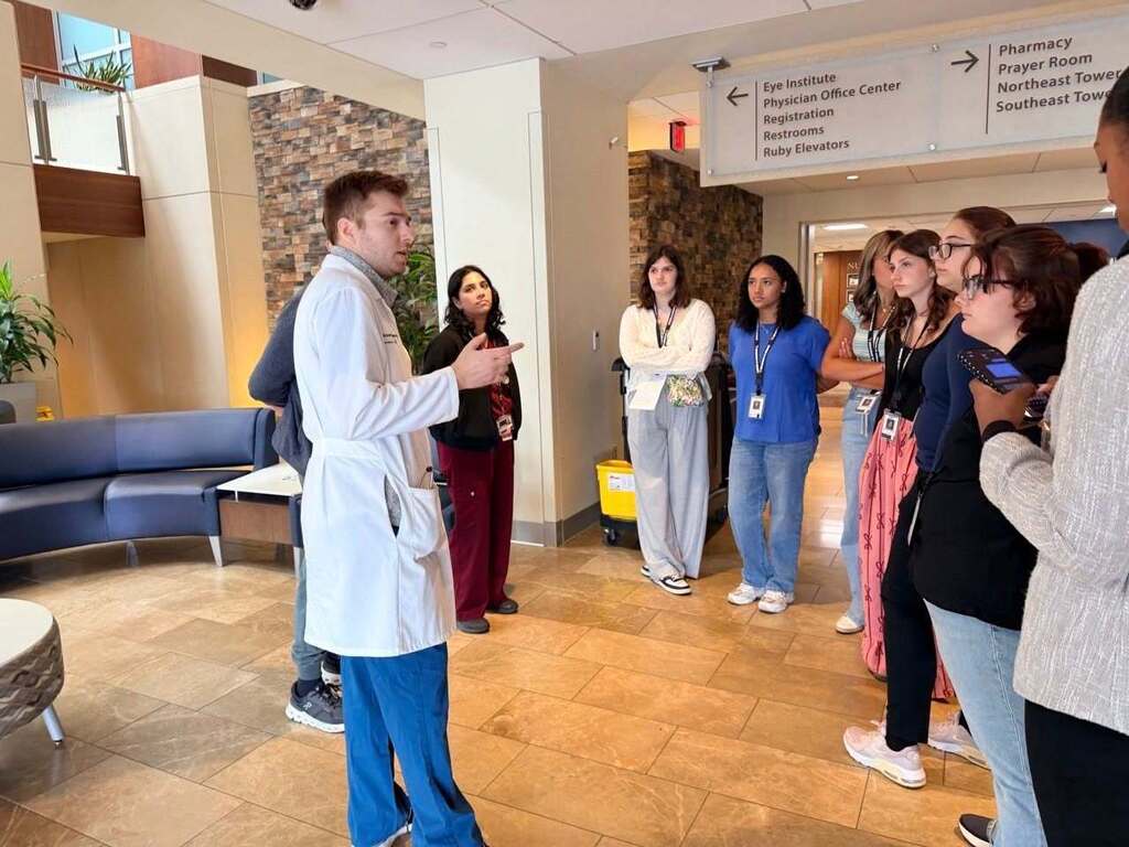 📸 Picture Description (Accessibility): Mingo Central student Rachel is pictured participating in Camp Med at West Virginia University. The week-long camp provided students interested in healthcare careers with opportunities to observe medical procedures, participate in clinical activities, and interact with physicians. The photo highlights Rachel’s exploration of the medical field and her commitment to learning about future career opportunities.