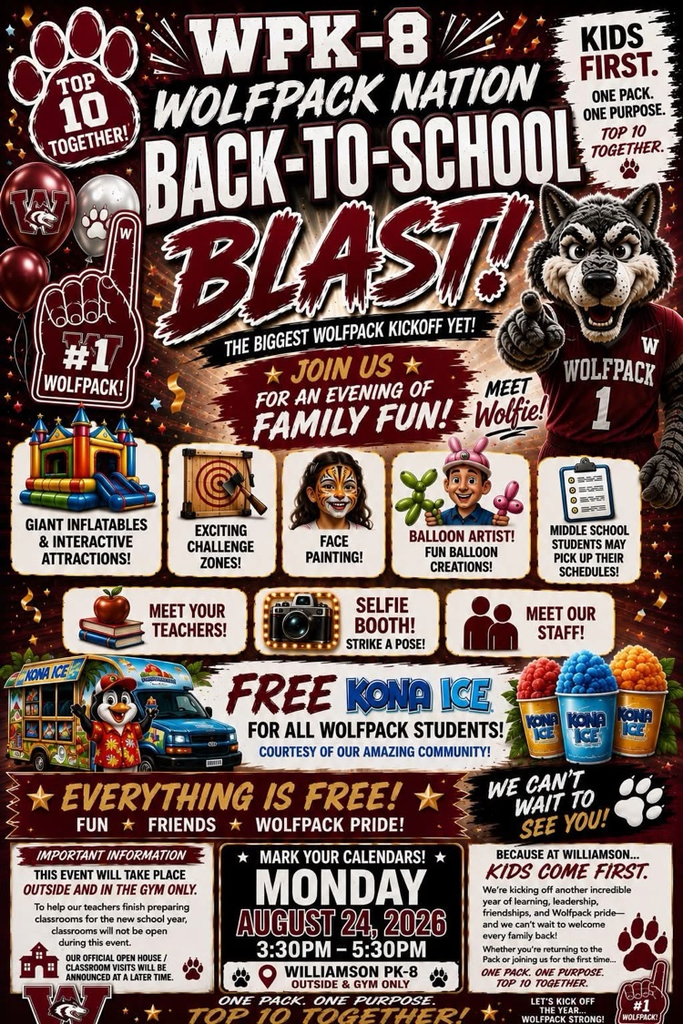 Save the Date! Williamson PK-8