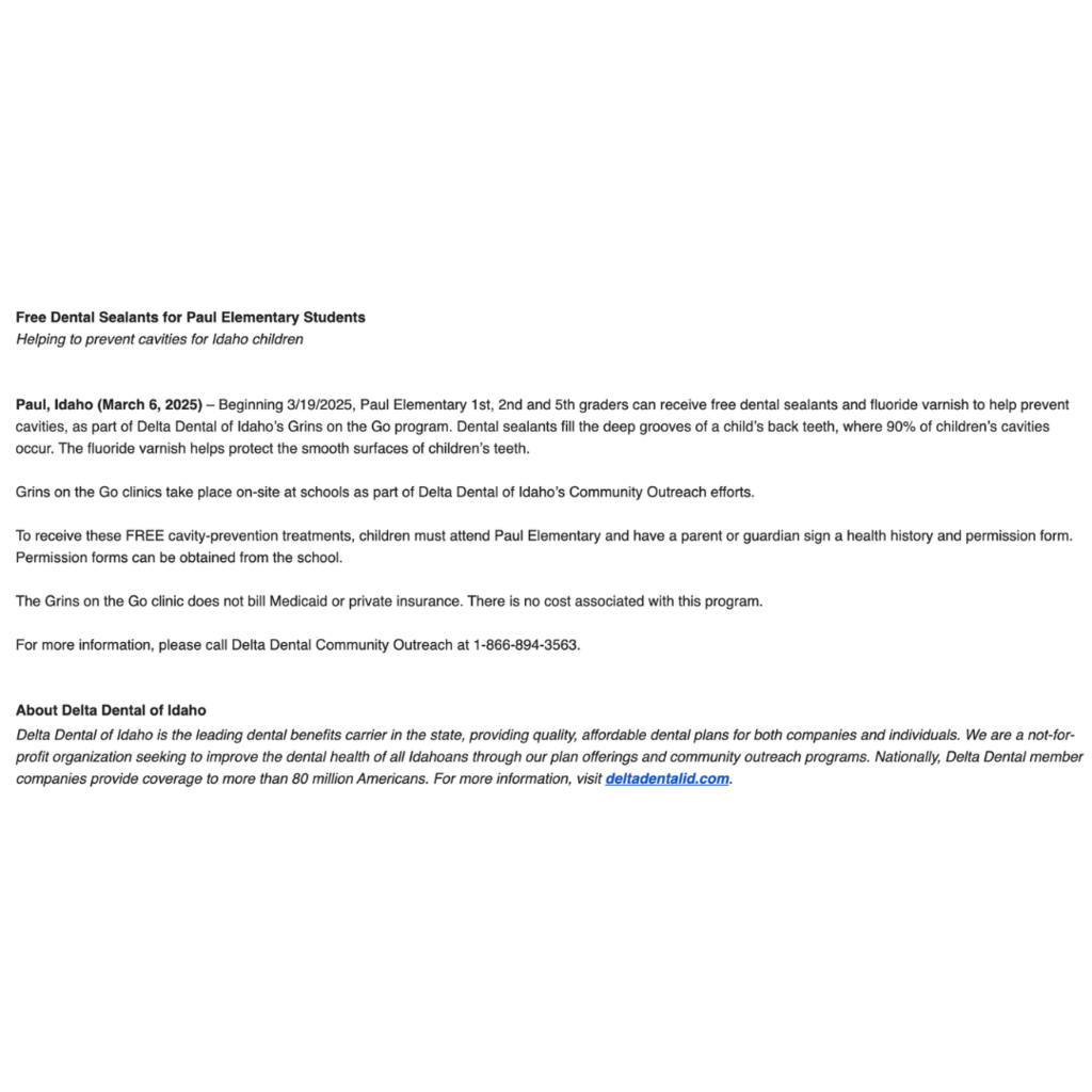 Delta Dental Information
