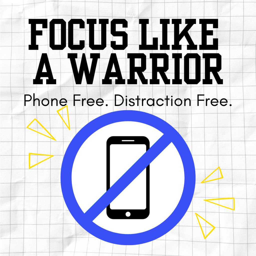 Focus Like a Warrior. Phone free. Distraction Free