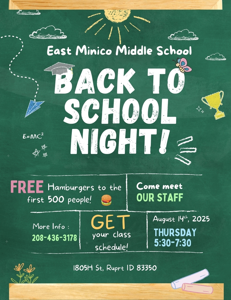 2025 East Minico Back to School night