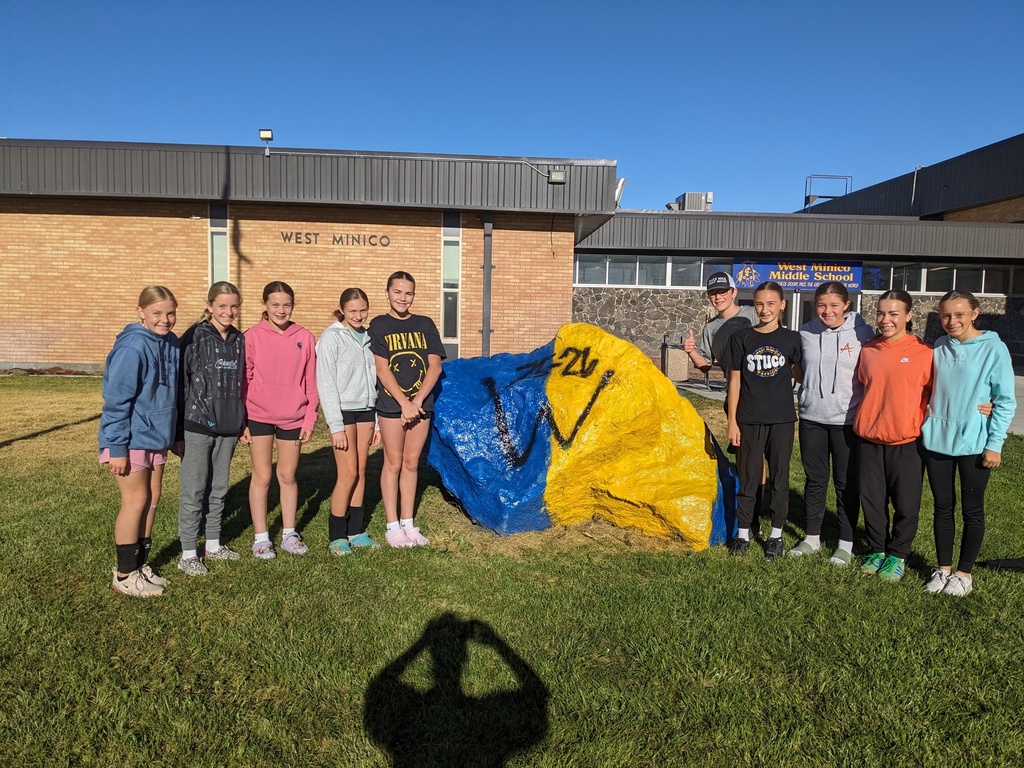 Student Council with the rock