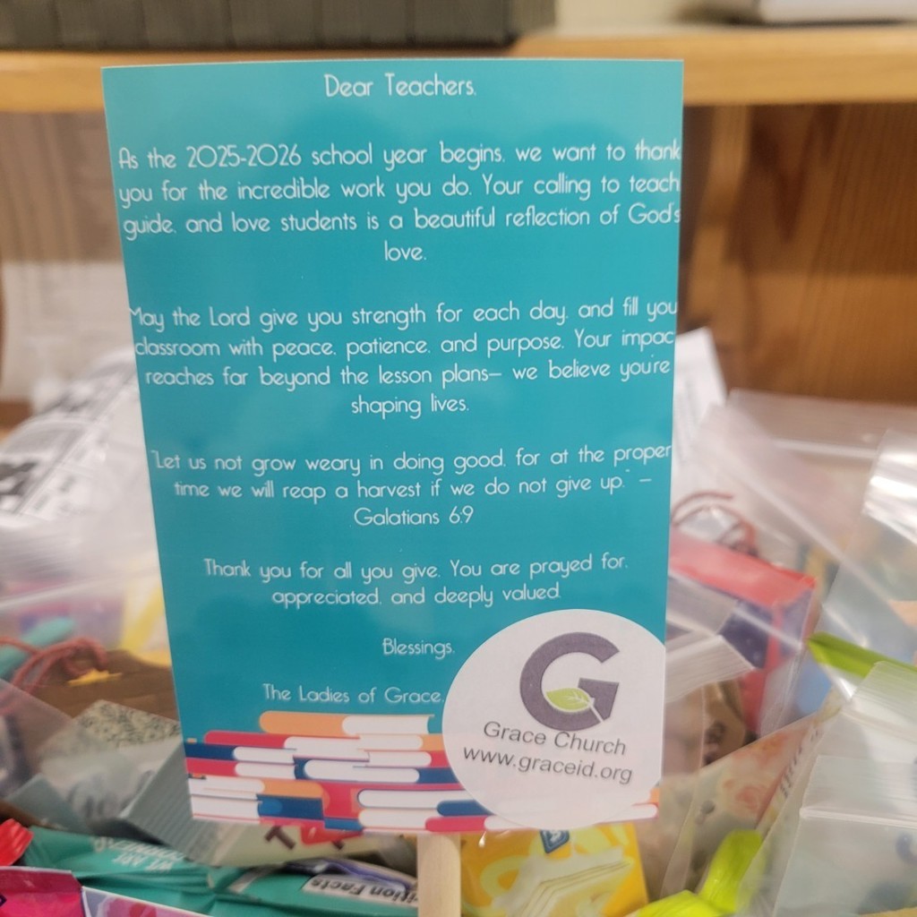 grace church gift for staff on opening day