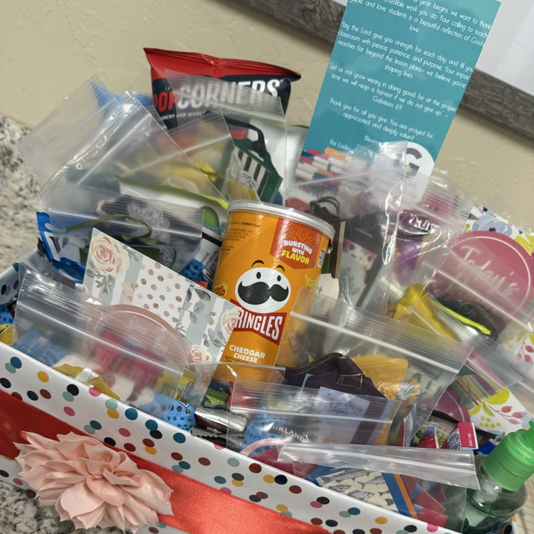 goodie basket from Grace Church