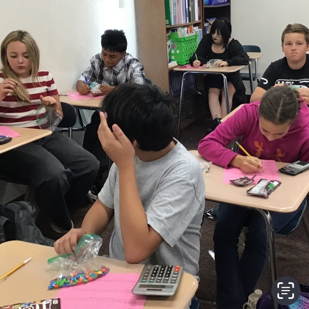 Mrs. Kraus 7th grade m&m probability 