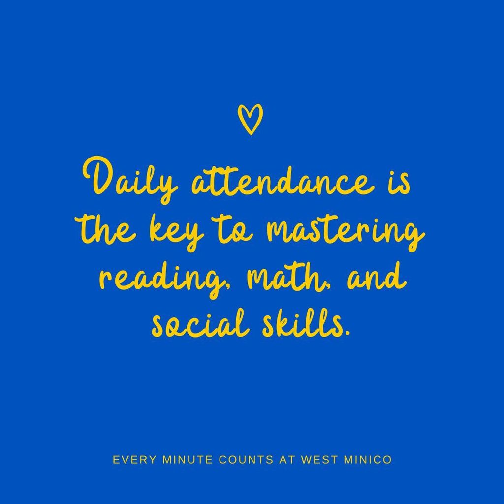 Poster highlighting that daily attendance supports reading mastery.