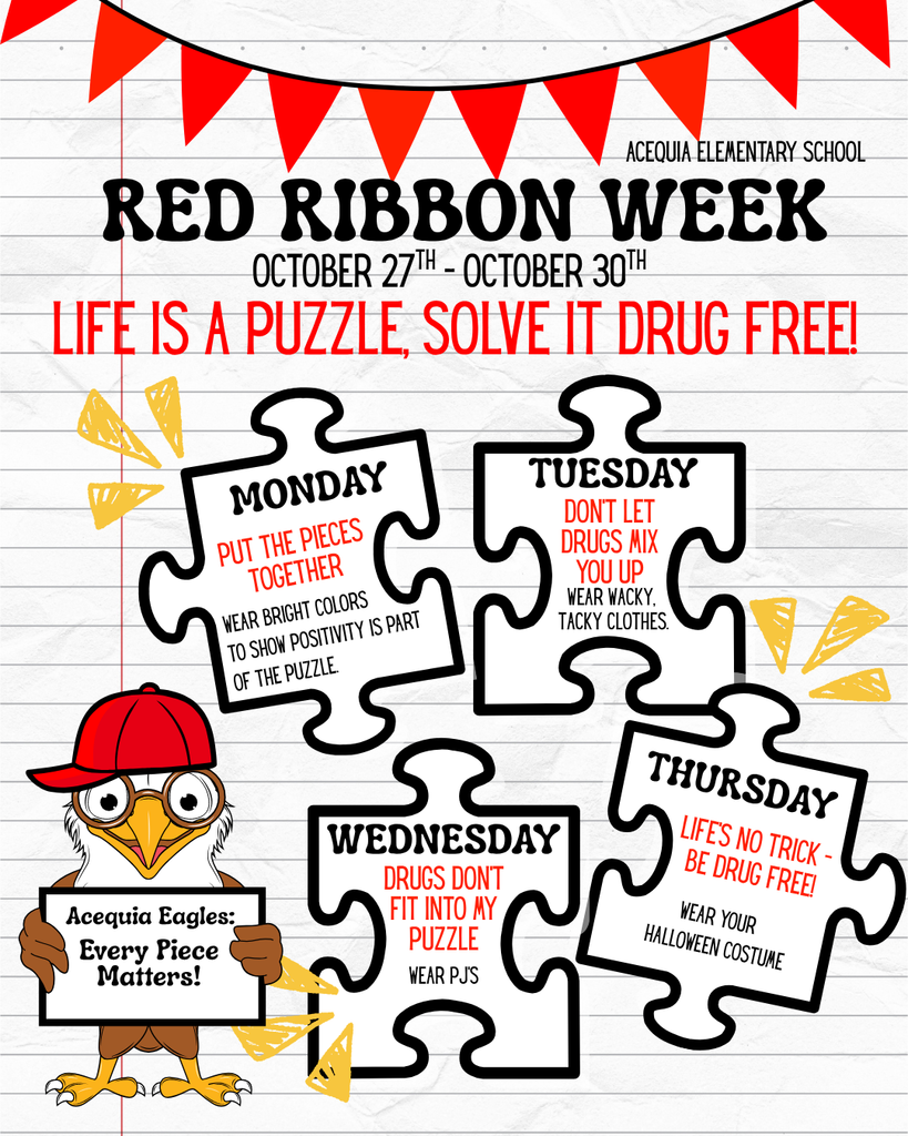 red ribbon week dress up days