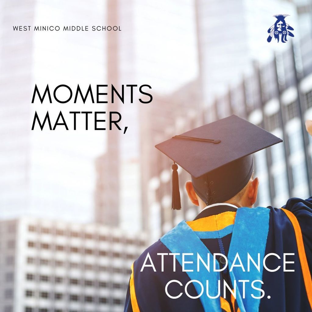 Poster emphasizing that daily attendance helps students grow and connect.