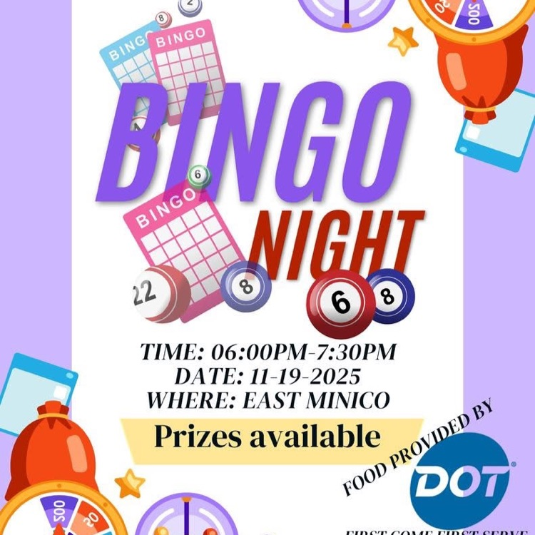 reminder bingo night 