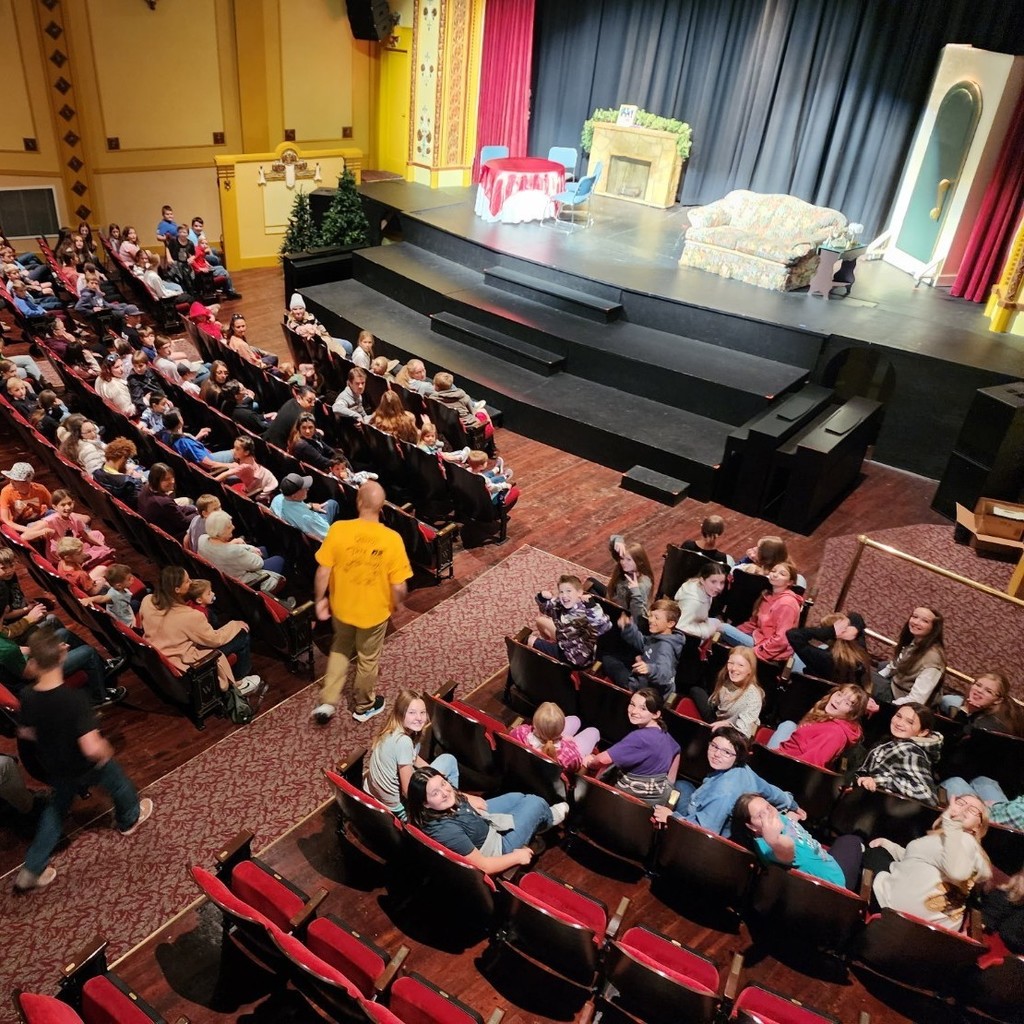 East minico students attend the play at the Wilson Theatre