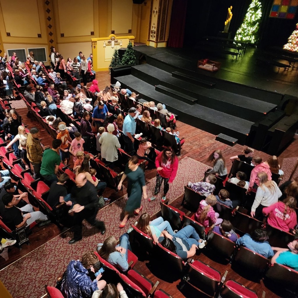 East minico students attend the play at the Wilson Theatre