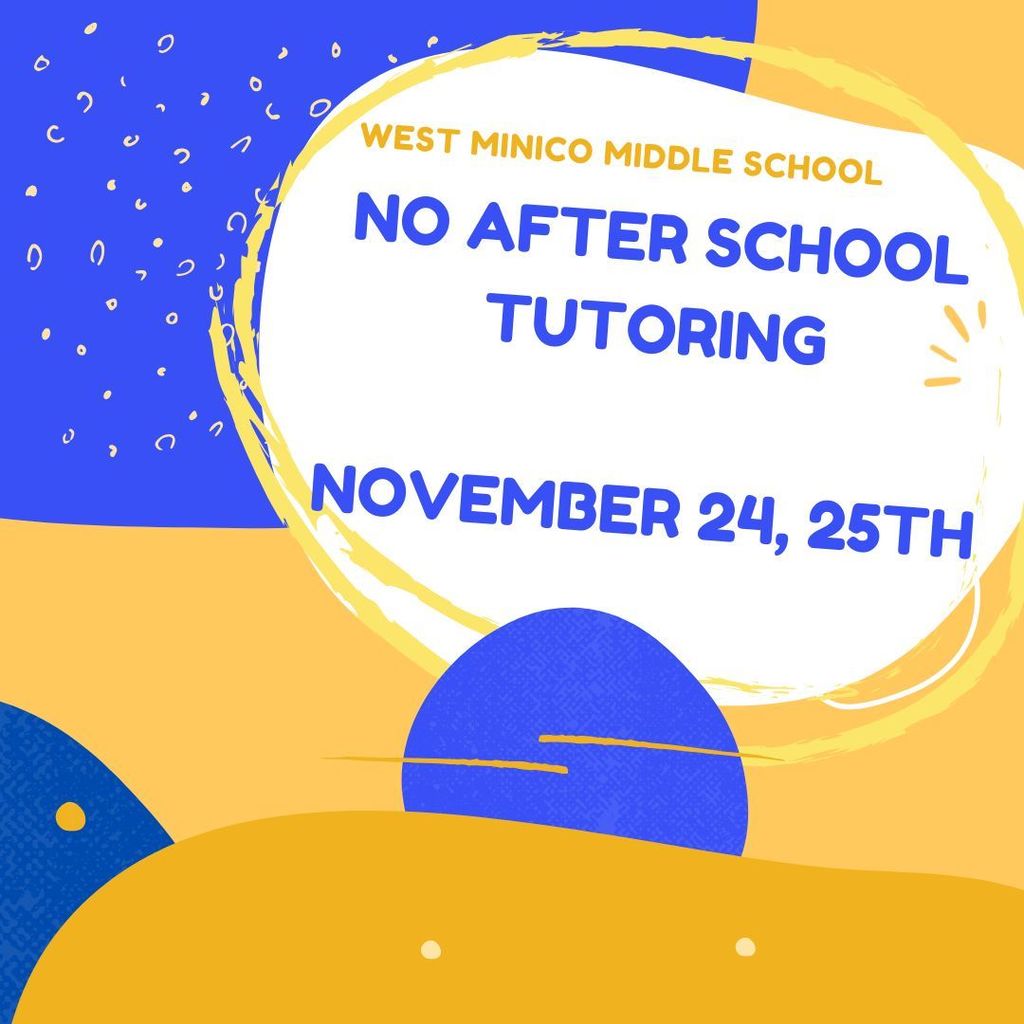 No tutoring Thanksgiving week - announcement.