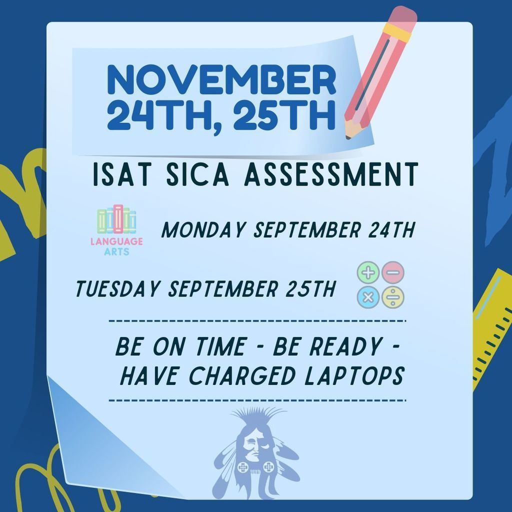 Blue School Announcement about testing