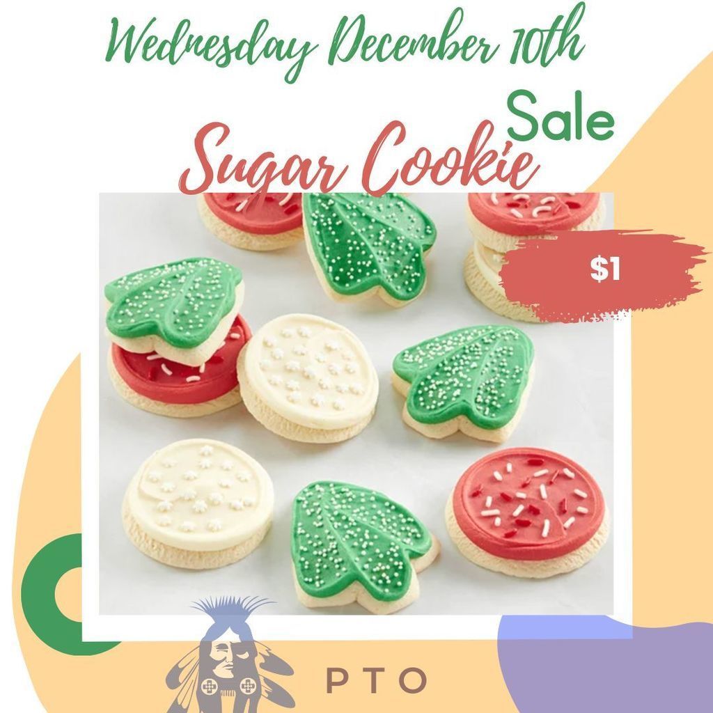 December 25 cookie sale flyer