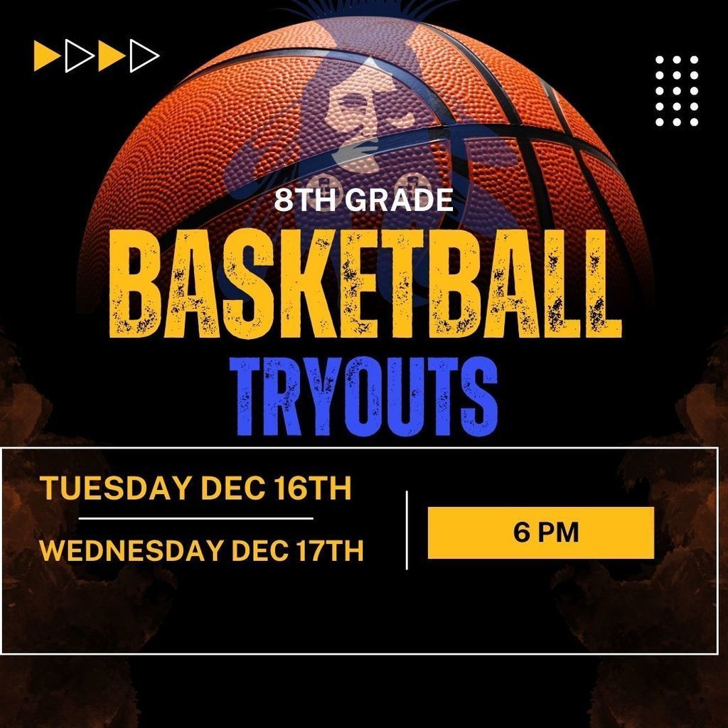 Warrior 8th gr Basketball Tryouts Instagram Post