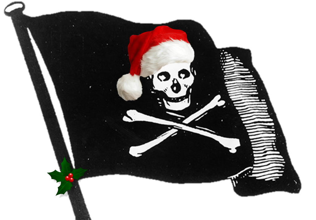 Pirate Christmas Flag