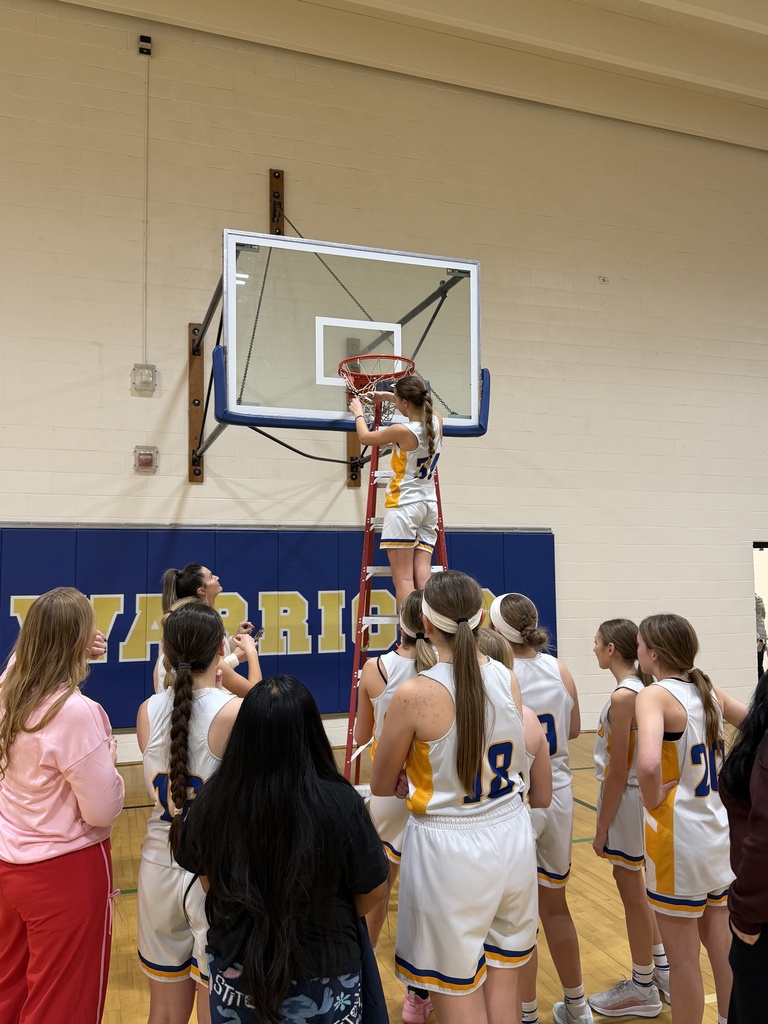 Cutting basketball net