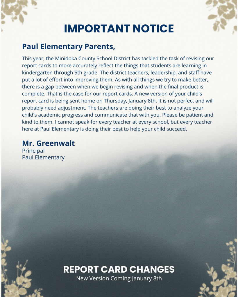 Instagram Post - IMPORTANT NOTICE