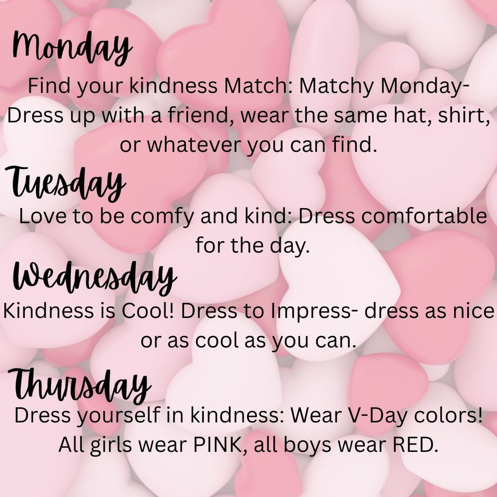 Valentine's week Dress Up Week