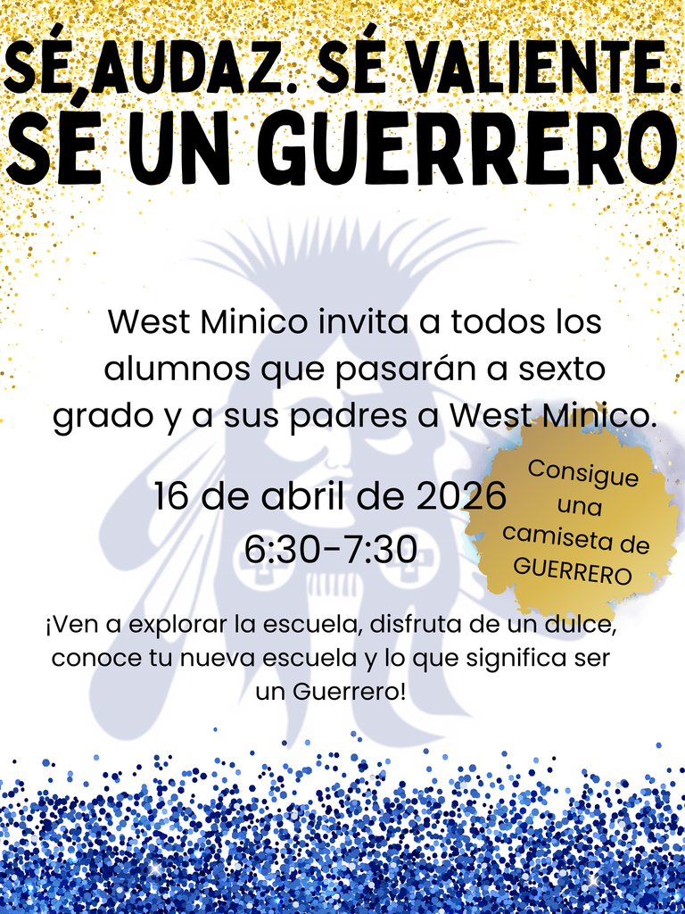 Be Bold. BeBrave. Be a Warrior. Spanish