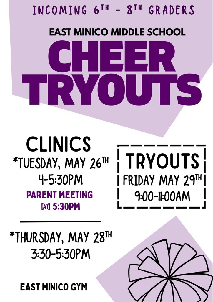 East minico cheer tryouts
