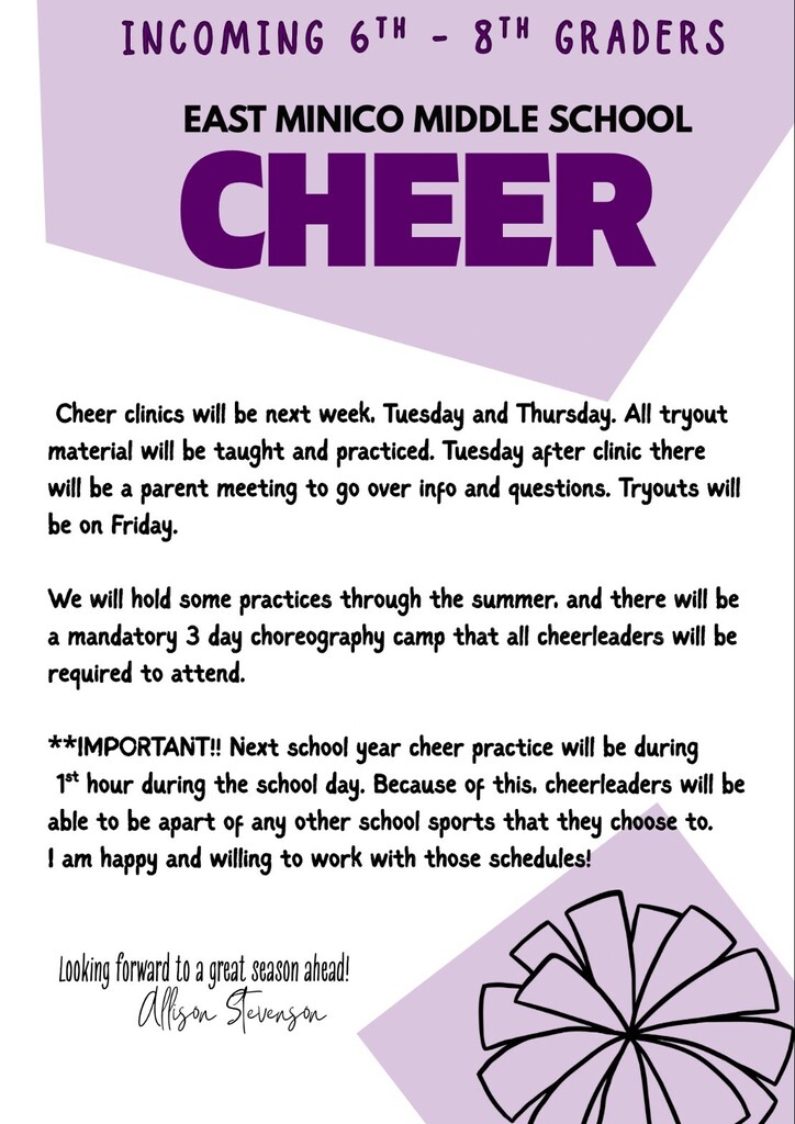 East minico cheer tryouts.