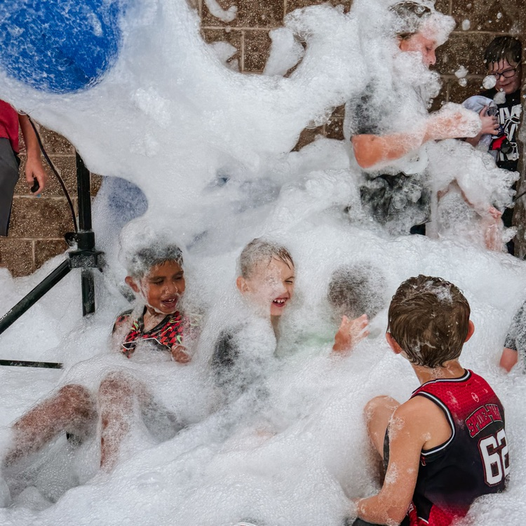 kids and foam 